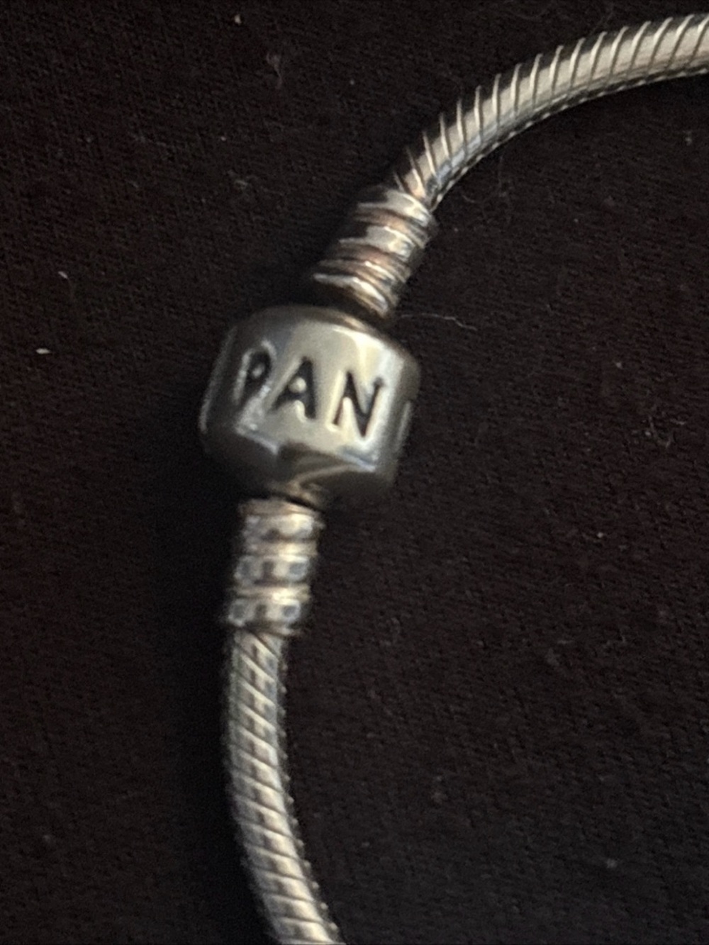 Pandora Sterling Charm Bracelet with Pink Accents 7 charms - Picture 5 of 8
